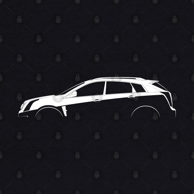 Cadillac SRX (2010) Silhouette by Car-Silhouettes